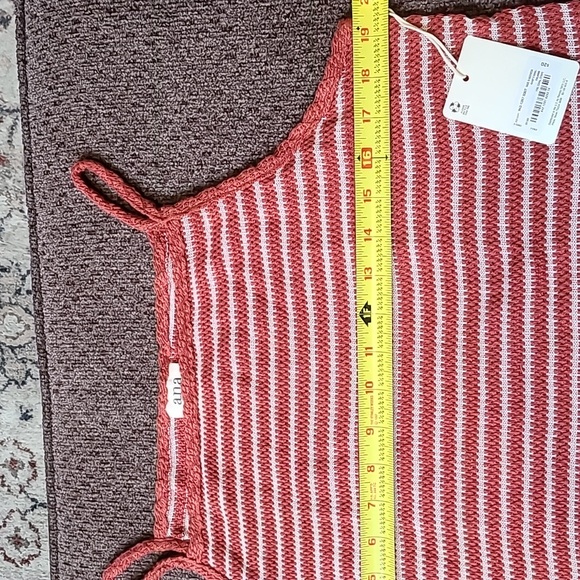 A.N.A. WOMENS PLUS SIZE "FIRE CORAL STRIPE" SUMMER TANK SIZE EXTRA LARGE XL - Picture 6 of 11